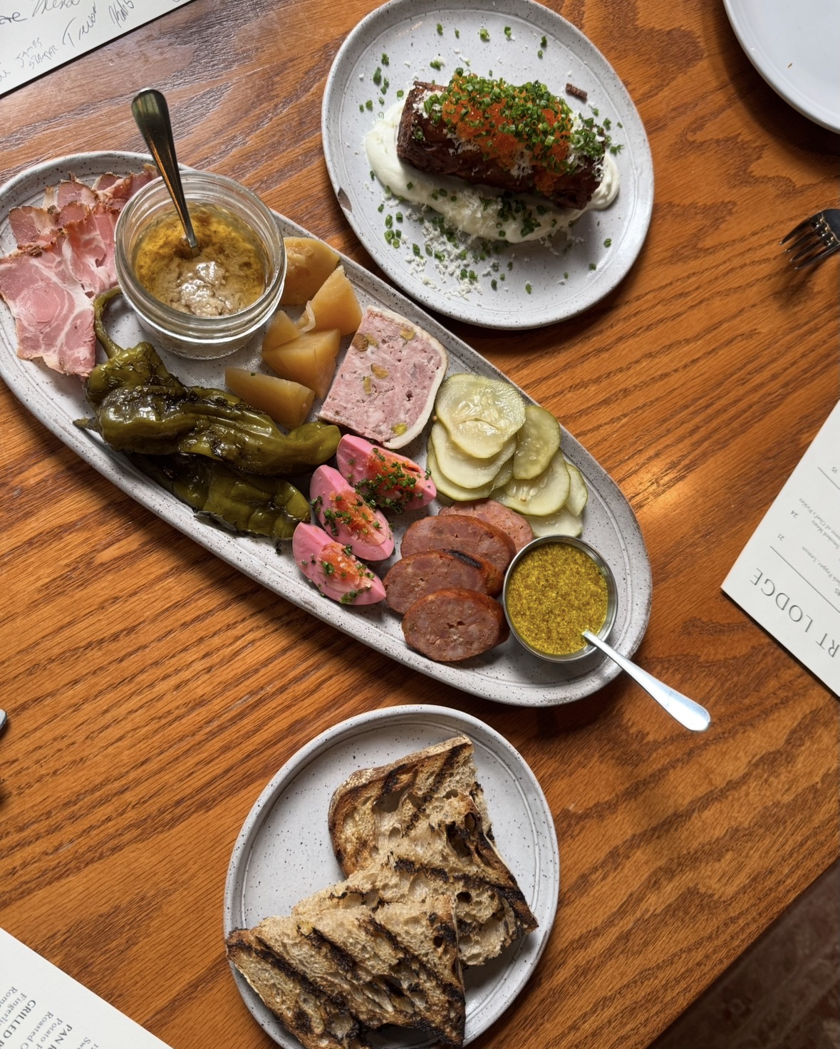 A delicious East Tennessee Appetizer spread on local restaurant